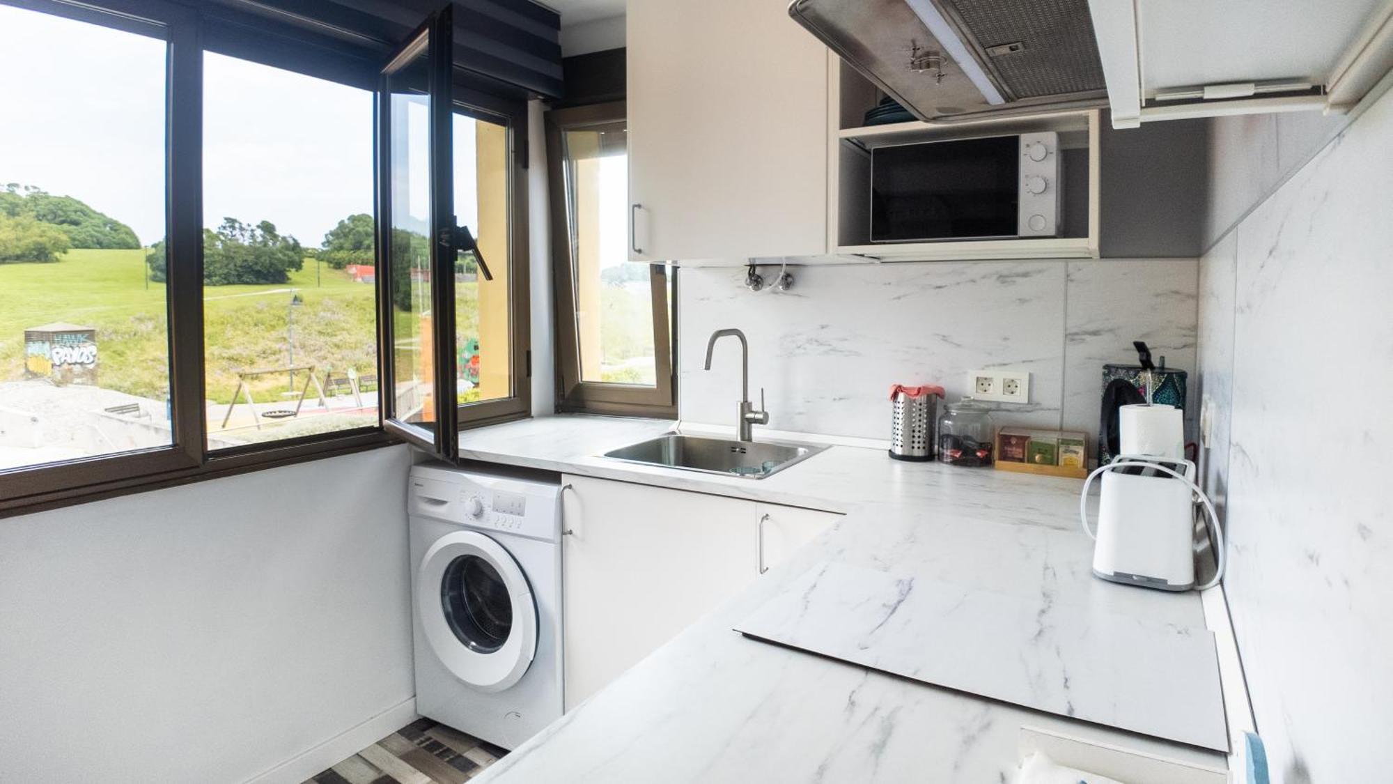 Loft En Gijon - Cimavilla Con Vistas Al Cerro Экстерьер фото